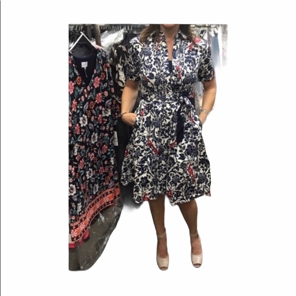 NWOT,Brooks brothers dress multi white/blue/red - Picture 2 of 11